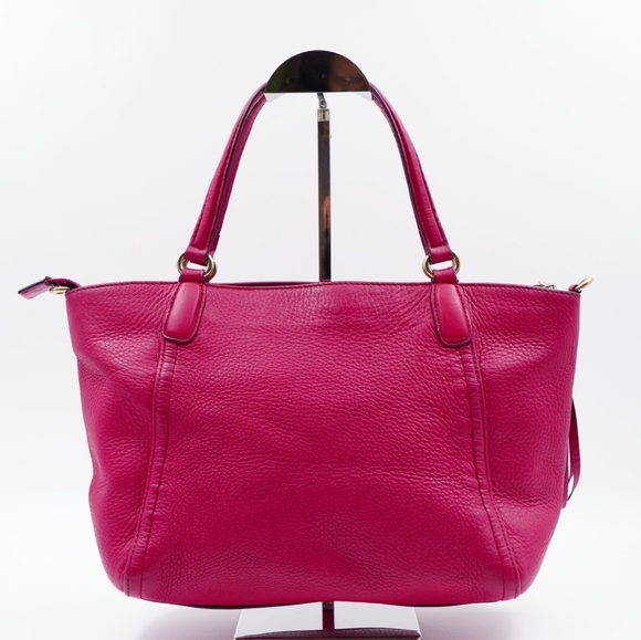 AO19❤️ GUCCI Soho Pebbled Calfskin Small Top Handle - Picture 6 of 15